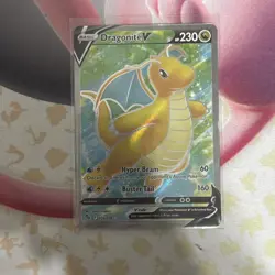 Dragonite V 076/078 - Pokemon GO Full Art Near Mint NM - Pokemon TCG Card - Image 3