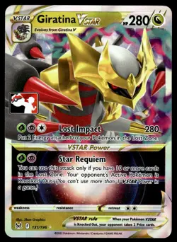 Pokemon TCG Prize Pack Series Cards #131/196 Giratina VSTAR NM - Image 1