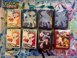 Lot of 8 Pokemon TCG Card Sleeves ETB Brand New - Various Designs - Image 1