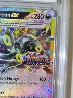 Umbreon EX Prismatic Evolutions Stamped Mint 9 Ace Graded Pokemon Card Holo PSA - Image 4