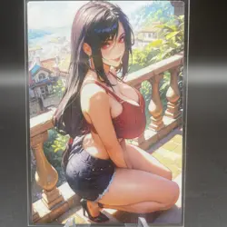 Tifa Lockhart Anime Waifu Card Doujin ACG Goddess Holo - Image 1