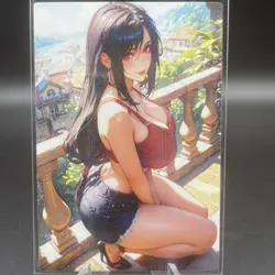 Tifa Lockhart Anime Waifu Card Doujin ACG Goddess Holo - Image 2