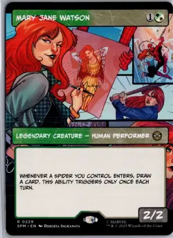 Mary Jane Watson (Borderless) 229 MTG Marvel's Spider-Man Non-Foil NM/M - Image 1