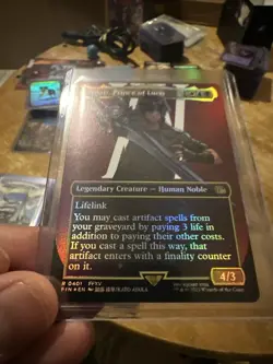 MTG Final Fantasy Noctis Prince Of Lucis Borderless FIN 0401 Foil - Image 1