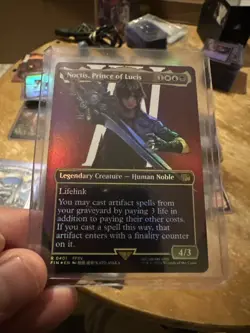 MTG Final Fantasy Noctis Prince Of Lucis Borderless FIN 0401 Foil - Image 2