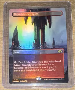 Bloodstained Mire (Borderless) Modern Horizons 3 Foil - Image 1