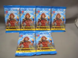 MAGIC THE GATHERING AETHER DRIFT 6 PACKS PLUS 2 BONUS PLAY BOOSTER PACKS c - Image 1