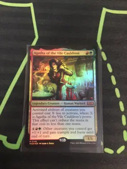 MTG Magic The Gathering Agatha Of The Vile Cauldron Foil Warlock Commander - Image 1