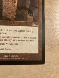 Grim Monolith LP+ Urza's Legacy See pics! minimal wear! - Image 2