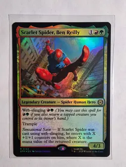 Magic - Scarlet Spider, Ben Reilly R 0142 Marvel's Spider-Man Foil - Image 1