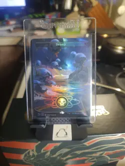 Mountain (238) (Borderless) Unfinity Foil Plus Swamp Holo - Image 2
