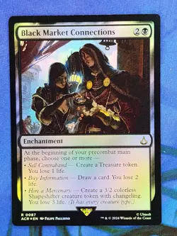 1x FOIL Black Market Connections, NM, ACR, Magic: the Gathering, MtG - Image 1