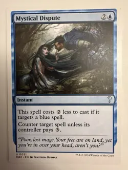 Mystical Dispute x1 1x Mystery Booster 2 White Border NM MTG - Image 1