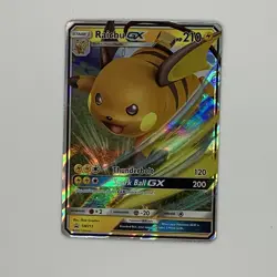 Pokemon Raichu GX Hidden Fates SM213 Black Star Ultra Rare "Pack Fresh" NM/MT - Image 1