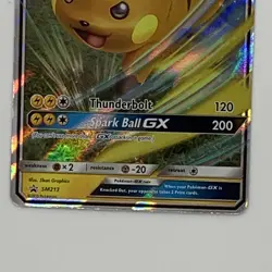 Pokemon Raichu GX Hidden Fates SM213 Black Star Ultra Rare "Pack Fresh" NM/MT - Image 3
