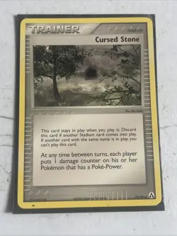 Cursed Stone - 72/92 - Uncommon NM, English Pokemon EX Legend Maker - Image 1