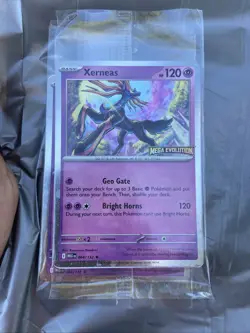 Pokemon Mega Evolution 2025 - Xerneas 2025 Bestbuy Stamped Promo NEW & Sealed - Image 1