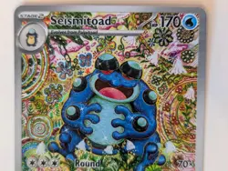 Seismitoad IR Pokemon Black Bolt 105/086 English Illustration Rare NM Near Mint - Image 2