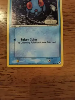 Pokemon TCG - Tentacool 66/92 Legend Maker Reverse Holo Stamp - NM - Image 3