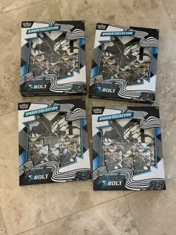 LOT OF 4 BRAND NEW POKEMON SCARLET & VIOLET BLACK BOLT BINDER COLLECTION - Image 1