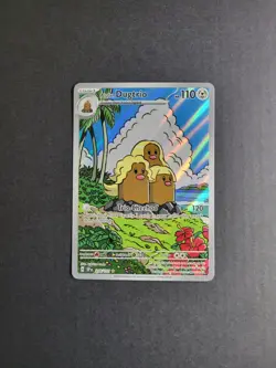 Alolan Dugtrio 208/191 Pokemon TCG S&V Surging Sparks Illustration Rare Holo NM - Image 2