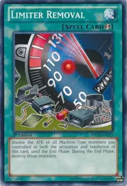 Yugioh! MP Limiter Removal - SDCR-EN023 - Common - 1st Edition Moderately Played - Image 1