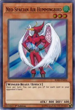 Yugioh! LP Neo-Spacian Air Hummingbird - BLRR-EN050 - Ultra Rare - 1st Edition L - Image 1