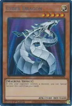 Yugioh! LP Cyber Dragon (Silver) - BLC1-EN020 - Ultra Rare - 1st Edition Lightly - Image 1