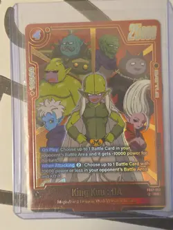 Dragon Ball Card King Kuu DA Fusion World R Rare Special Power Zero Attack 25000 - Image 2