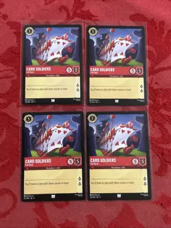 4x Disney Lorcana Fabled - Card Soldiers - Full Deck - 122/204 x4 - Image 1