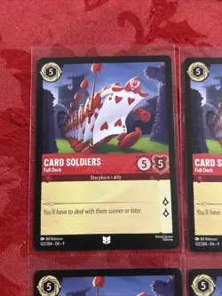 4x Disney Lorcana Fabled - Card Soldiers - Full Deck - 122/204 x4 - Image 3
