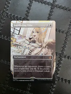 MTG Magic the Gathering Smothering Tithe Borderless PROKC CARD - Image 1