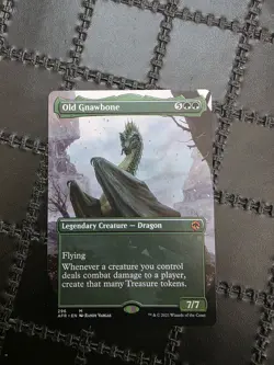 MTG Magic the Gathering Old Gnawbone Borderless PROKC CARD - Image 1