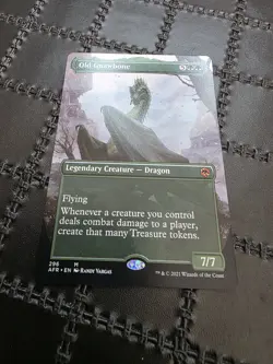 MTG Magic the Gathering Old Gnawbone Borderless PROKC CARD - Image 2
