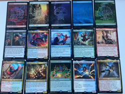 Mtg card lot 15 spider-man cards 10 rares - Image 1