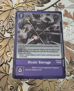 Digimon Card Game Rivals' Barrage Foil Card ST14-12 Special Event Promo 2025 - Image 1
