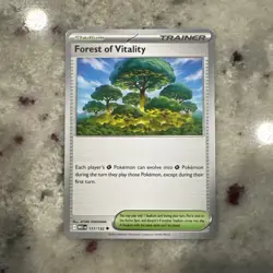Forest of Vitality 117/132 Mega Evolution Pokemon Card NM/M Trainer Stadium - Image 1