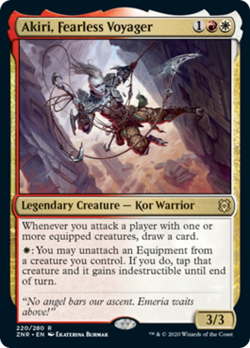 Akiri, Fearless Voyager Zendikar Rising PLD White Red Rare MAGIC CARD ABUGames - Image 1