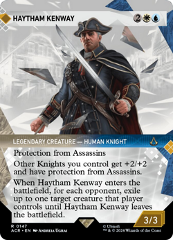 Haytham Kenway (Showcase) FOIL Assassin's Creed PLD Rare MAGIC MTG CARD ABUGames - Image 1