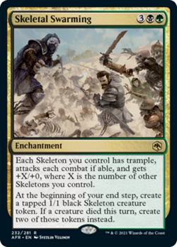 Skeletal Swarming Adventures in the Forgotten Realms PLD Rare CARD ABUGames - Image 1