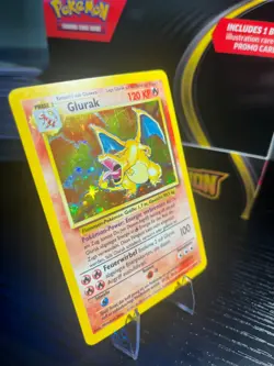 GERMAN Glurak Charizard 4/102 Base Set 1999 Holo Rare WOTC Pokemon Card TCG (MP) - Image 3
