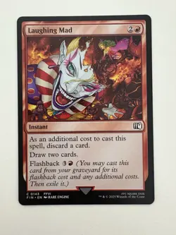 Laughing Mad MTG Magic the Gathering Card NM Near Mint FIN - Image 1