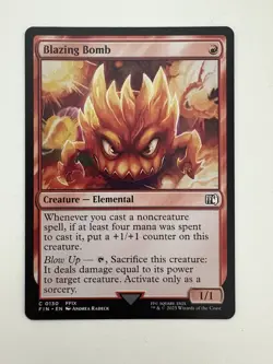 Blazing Bomb MTG Magic the Gathering Card NM Near Mint FIN - Image 1