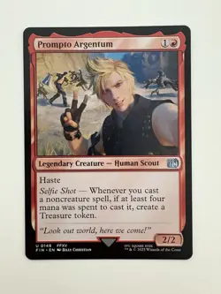 Prompto Argentum MTG Magic the Gathering Card NM Near Mint FIN - Image 1