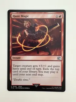 Haste Magic MTG Magic the Gathering Card NM Near Mint FIN - Image 1
