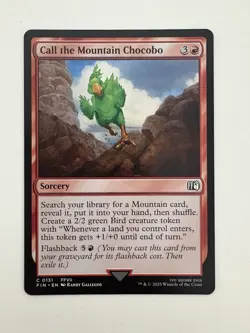 Call the Mountain Chocobo MTG Magic the Gathering Card NM Near Mint FIN - Image 1