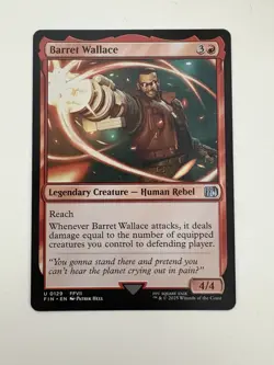 Barret Wallace MTG Magic the Gathering Card NM Near Mint FIN - Image 1