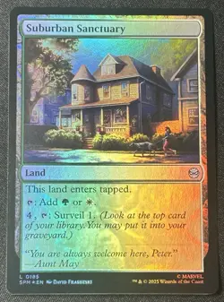 Suburban Sanctuary - Foil MTG Marvel's Spider-Man NM Magic Foil - Image 1