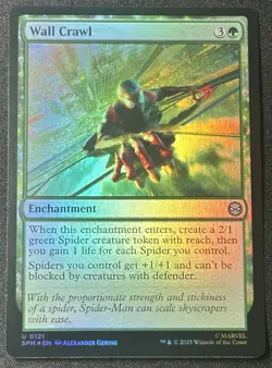Wall Crawl - Foil MTG Marvel's Spider-Man NM Magic Foil - Image 1