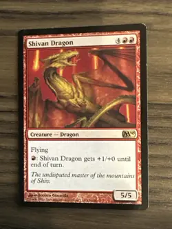 Shivan Dragon X1 M10 Core 2010 Ex Condition See Front/back Pics MTG - Image 1